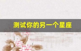 测试你的另一个星座(测试哪个星座)