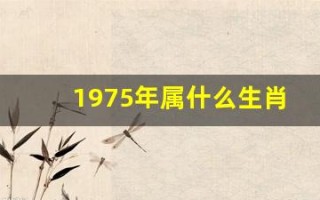 1975年属什么生肖(1983年属什么生肖)