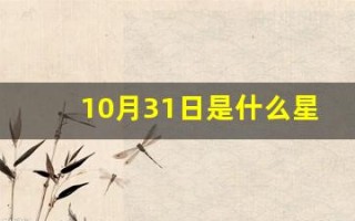 10月31日是什么星座(11月11什么星座)