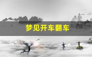 梦见开车翻车(梦见开车翻车了是什么预兆)