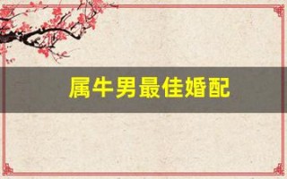属牛男最佳婚配(属牛男最佳婚配属相排名表)