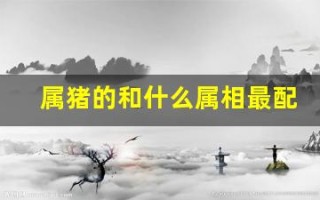 属猪的和什么属相最配、相克(属猪的和什么属相最配相克相冲的人)