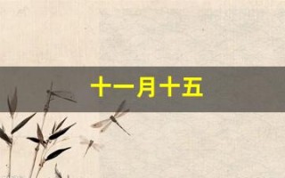 十一月十五(十一月十五出生的女孩命好不好)