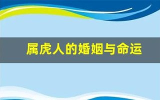 属虎人的婚姻与命运(属虎人的婚姻命运如何)