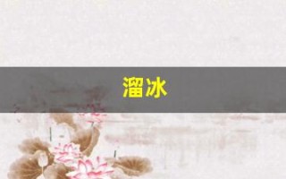 溜冰(溜冰鞋教学视频)